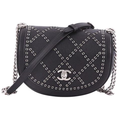 chanel flap bag 2019 calfskin round turnlock|chanel fabric flap.